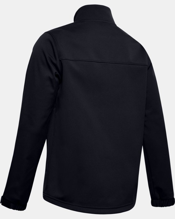 Boys' UA Hockey Softshell Jacket, Black, pdpMainDesktop image number 1